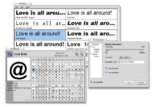 screenshot of application fontboy